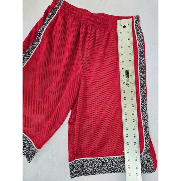 Jordan Youth XL Basketball Shorts Red Elephant Print 2.0 Jumpman Athletic - Picture 4 of 9